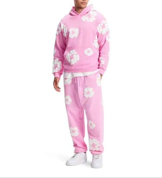 Denim Tears Cotton Wreath Tracksuit Pink image 1