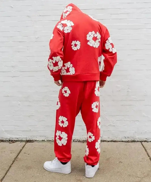 Denim Tears Cotton Wreath Tracksuit Red image 1