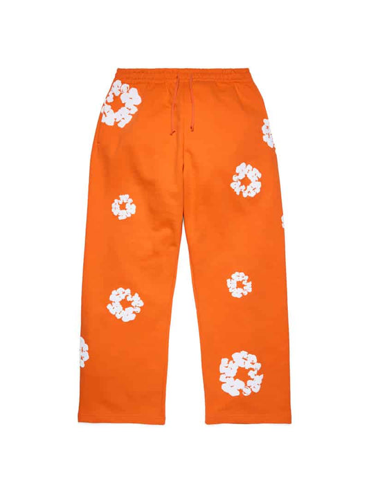 Denim Tears Cotton Wreath Baggy Sweatpants Orange image 0