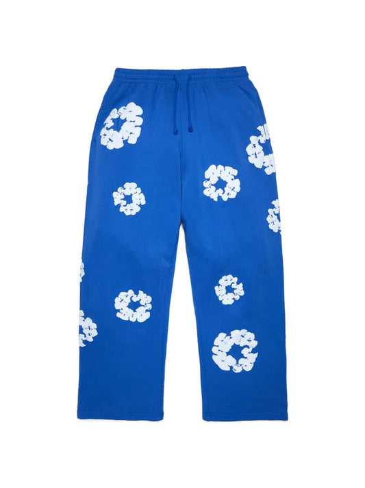 Denim Tears Cotton Wreath Baggy Sweatpants Blue image 0