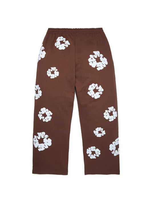 Denim Tears Cotton Wreath Baggy Sweatpants Brown image 1