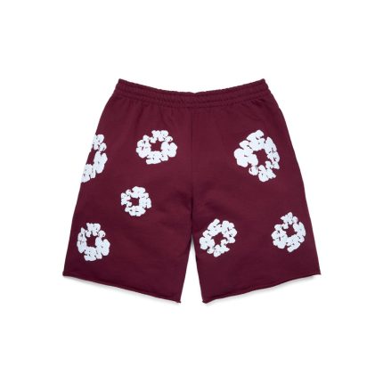Denim Tears Cotton shorts Burgundy