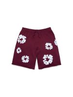 Denim Tears Cotton shorts Burgundy