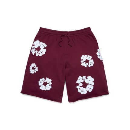 Denim Tears Cotton shorts Burgundy
